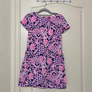 Lilly Pulitzer Blanca Stretch Romper, Indigo Love You Bunches